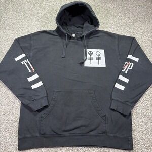 Vintage Twenty One Pilots Hoodie Black Heavyweight Double Sided Size Large